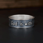 God is within Her - Bible Verse Psalm 46:5 Sterling Silver Band Ring