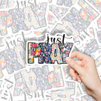 Just Pray Christian Sticker