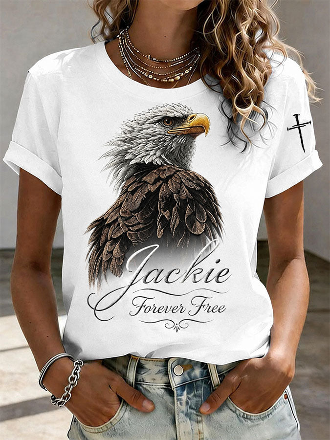Brave The Storm Jackie Fly Free Oatmeal Graphic T Shirt