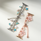 Floral Quartz Chain Watch Band for Apple Watch