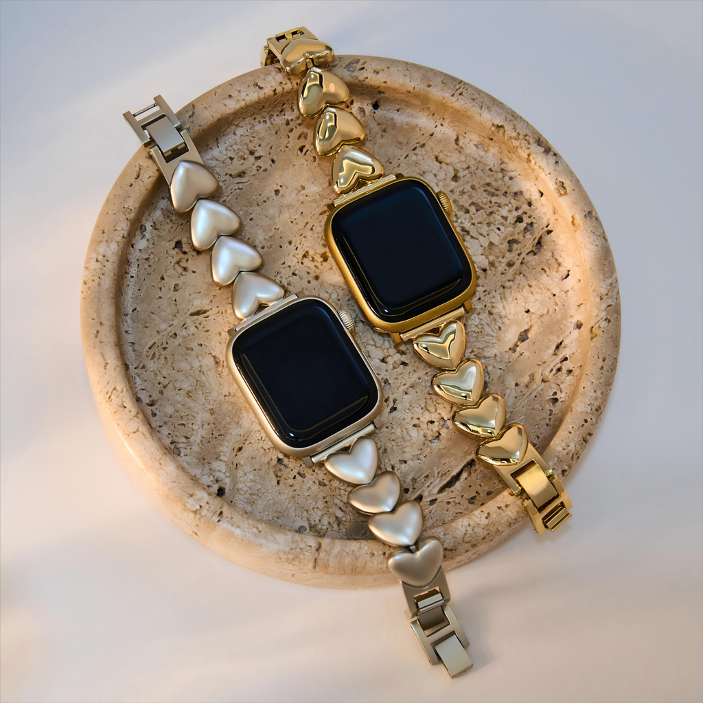 Polished Love Metal Watch Band for Apple Watch