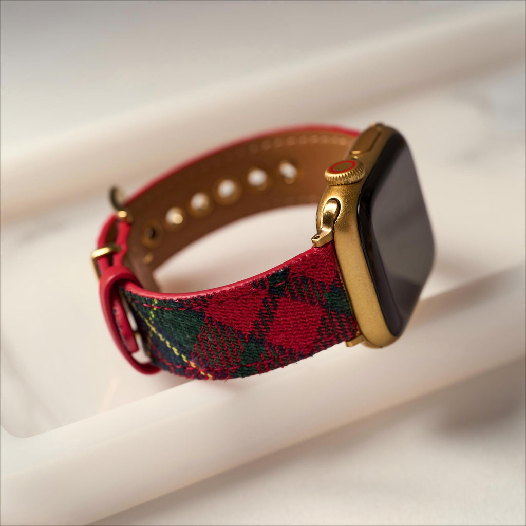 Festive Tartan Watch Band for Apple Watch