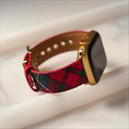 Festive Tartan Watch Band for Apple Watch