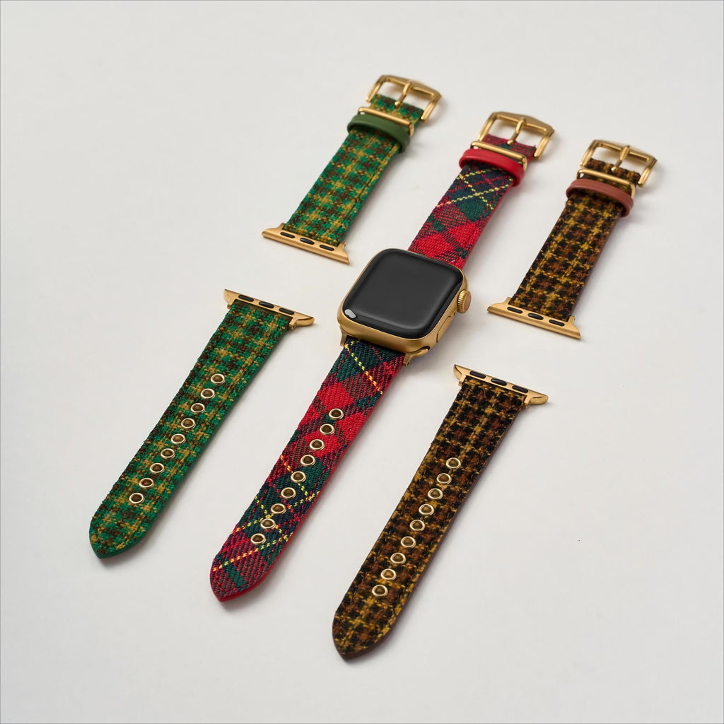 Festive Tartan Watch Band for Apple Watch