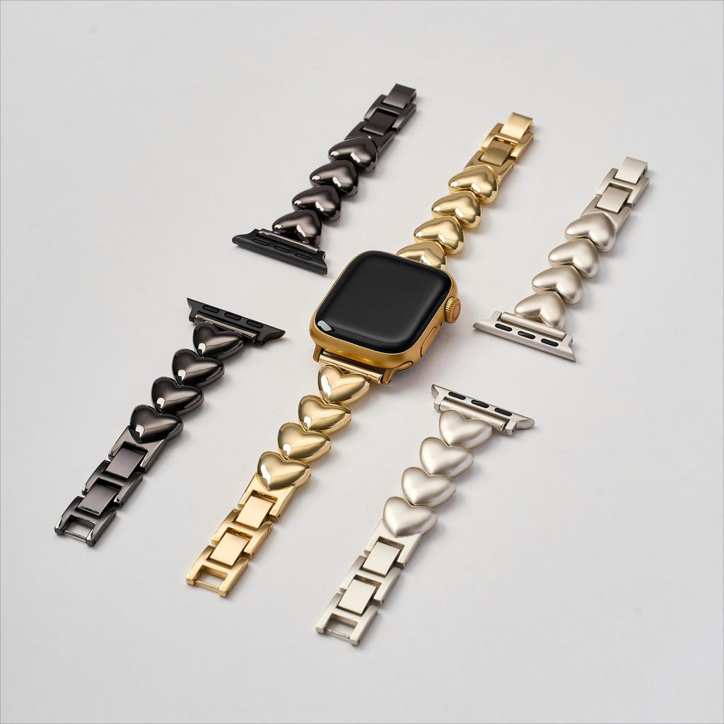 Polished Love Metal Watch Band for Apple Watch