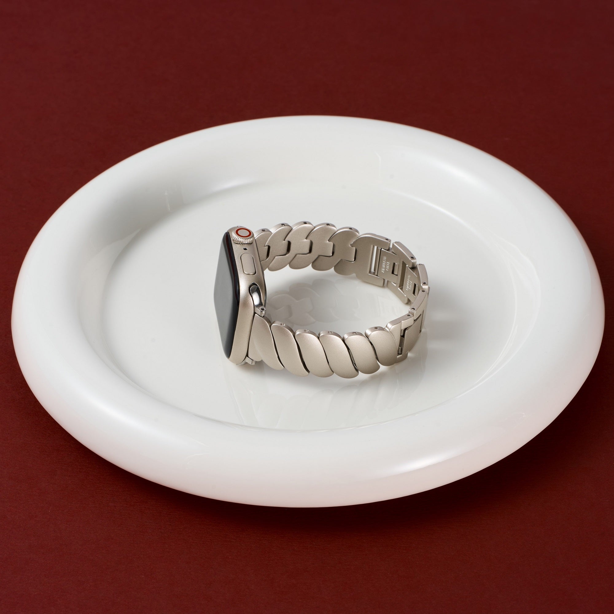 Wavy Stainless Steel Watch Band for Apple Watch