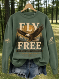 Women's Fly Free Jackie Print Casual Sweatshirt