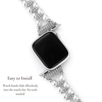 Pearl adorned Rhinestone Watch Band for Apple Watch