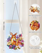 Deer in Bloom Light Suncatcher-Acrylic Window Art