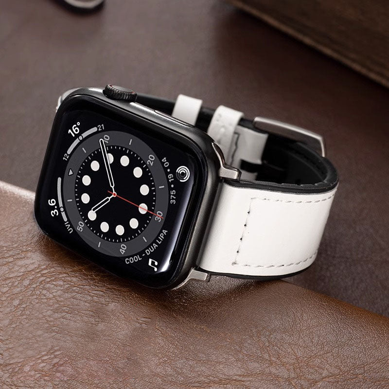 Leather Silicone Apple Watch Band