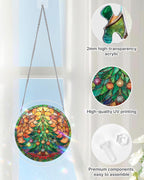 Christmas Glow Tree Light Suncatcher-Acrylic Window Art
