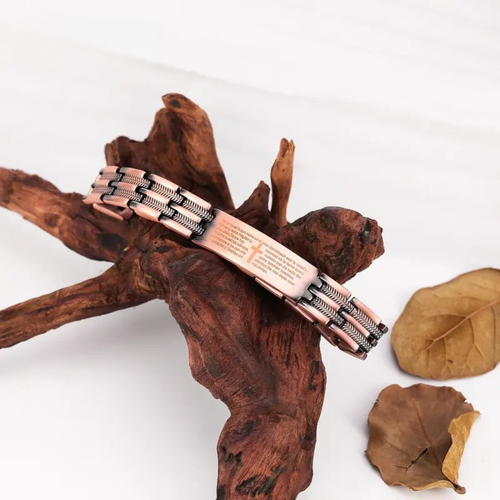 Copper Cross Bracelet