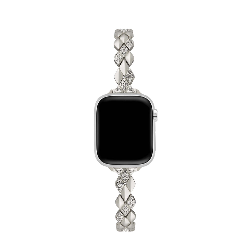 Gleaming Diamond Metal Watch Band
