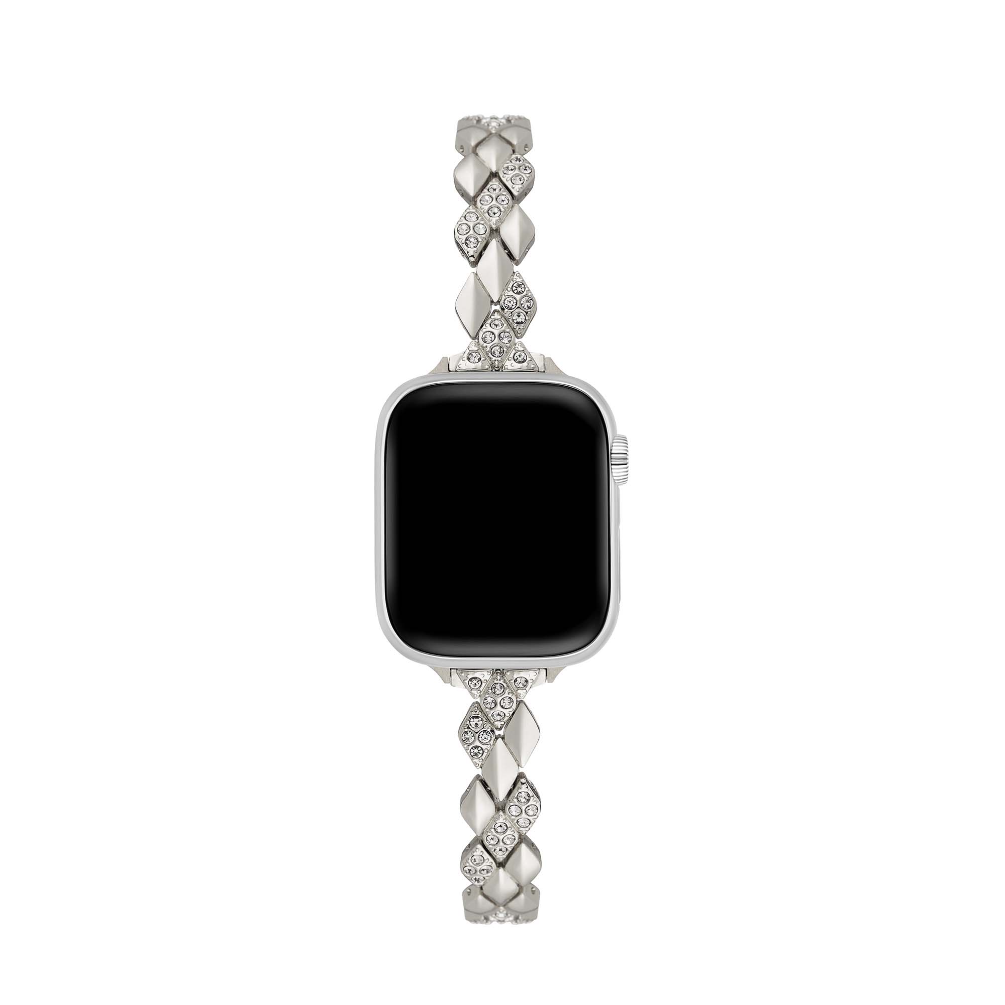 Gleaming Diamond Metal Watch Band