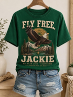 Women's Fly Free Jackie Print Tee