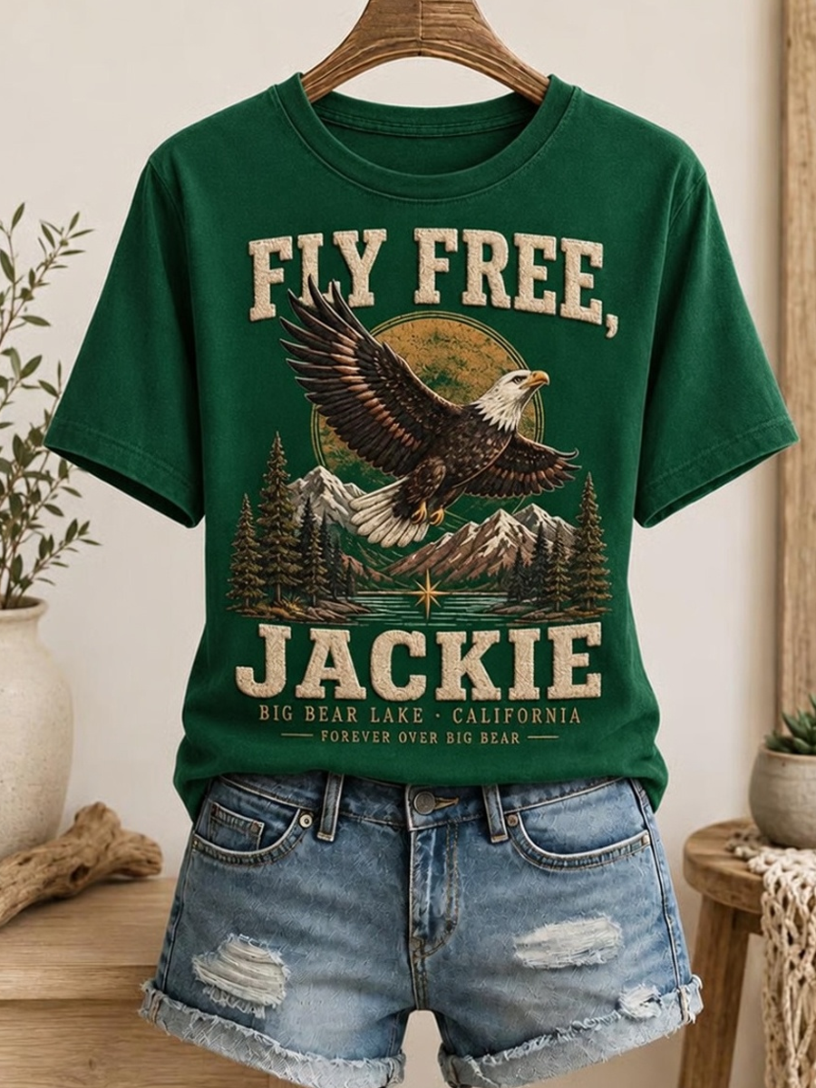 Women's Fly Free Jackie Print Tee