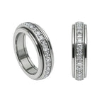 Anxiety Rings for Women & Men - Titanium Steel Fidget Band