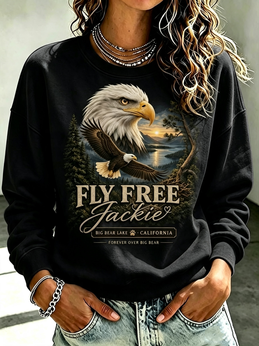 Women'S Forever Over Big Bear Print Sweatshirt