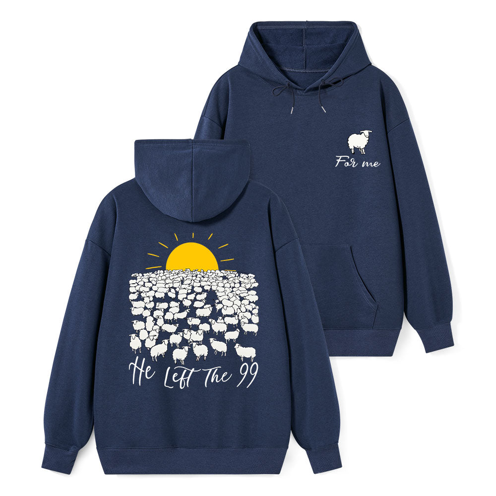 He Left The 99 Classic Christian Hoodie
