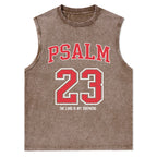 Psalm 23 Christian Washed sleeveless Tee