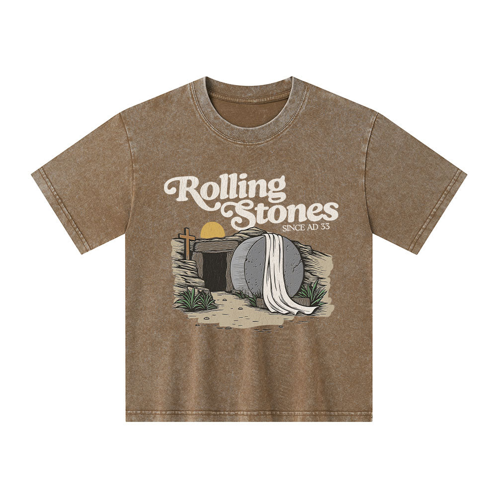 The Stone Was Rolled Away Kid Washed T-Shirt