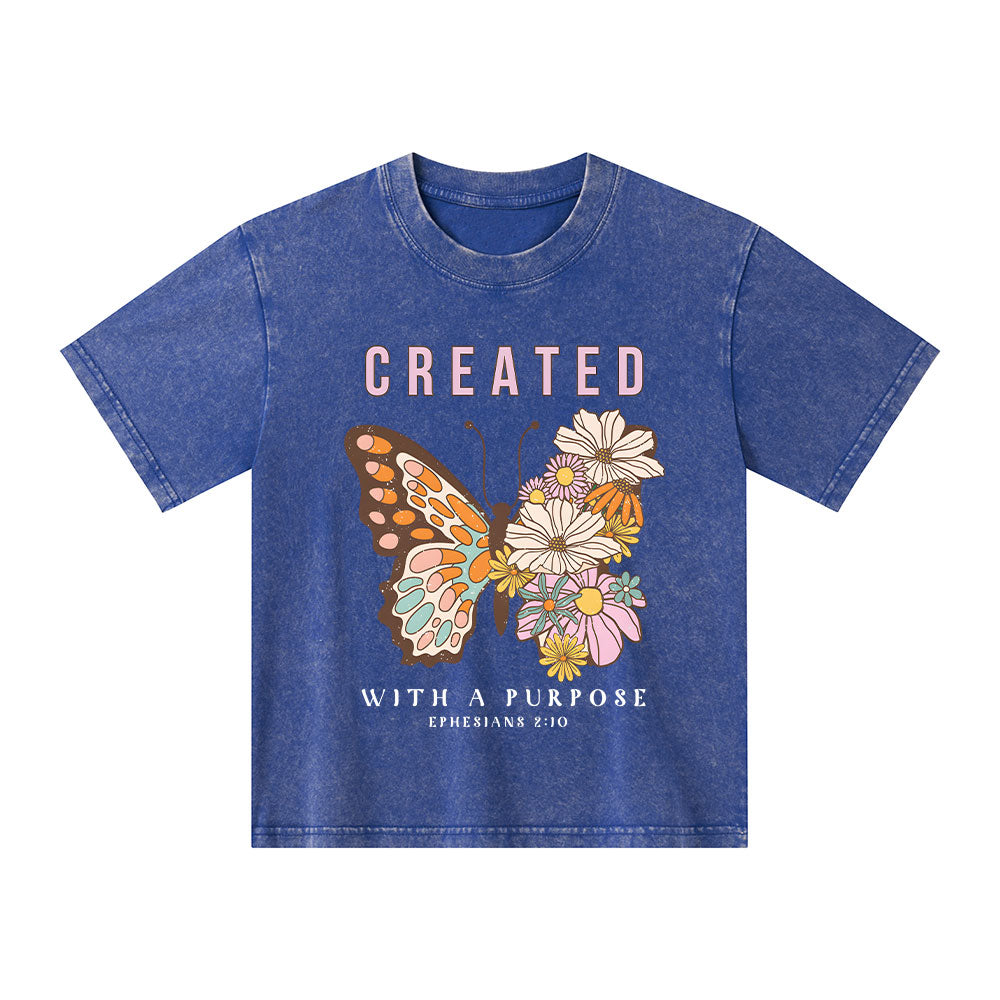 Created With A Purpose Kid Washed T-Shirt