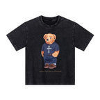 Faithful Bear By Guidingcross Kid Washed T-Shirt