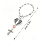 Holy Polished Angel Christian Keychain