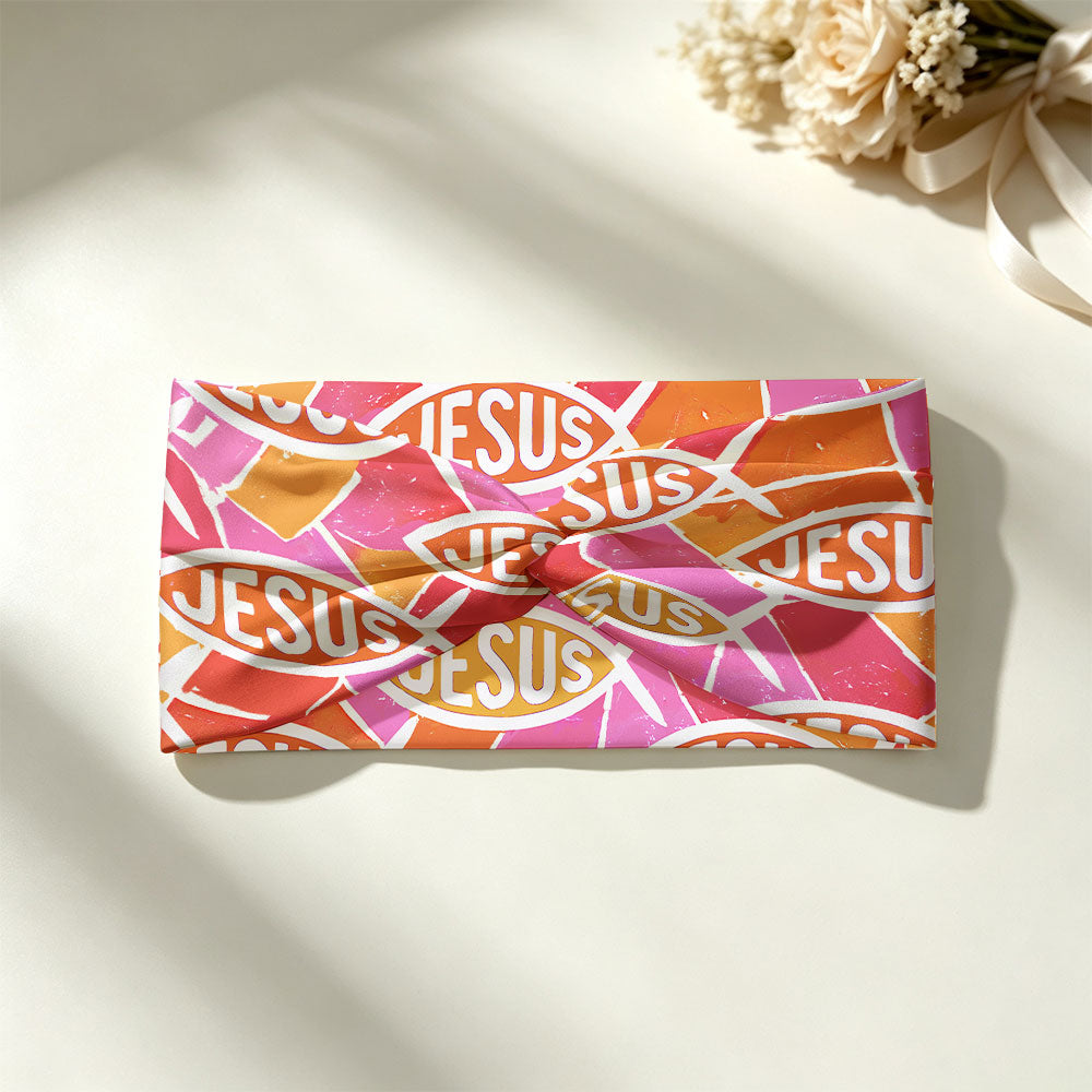 Be A Fisher Man Christian Seamless Wide Headband
