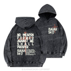 No Weapon Christian Washed Hoodie