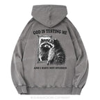 God Is Testing Me And I Have Not Studied Christian Washed Hoodie