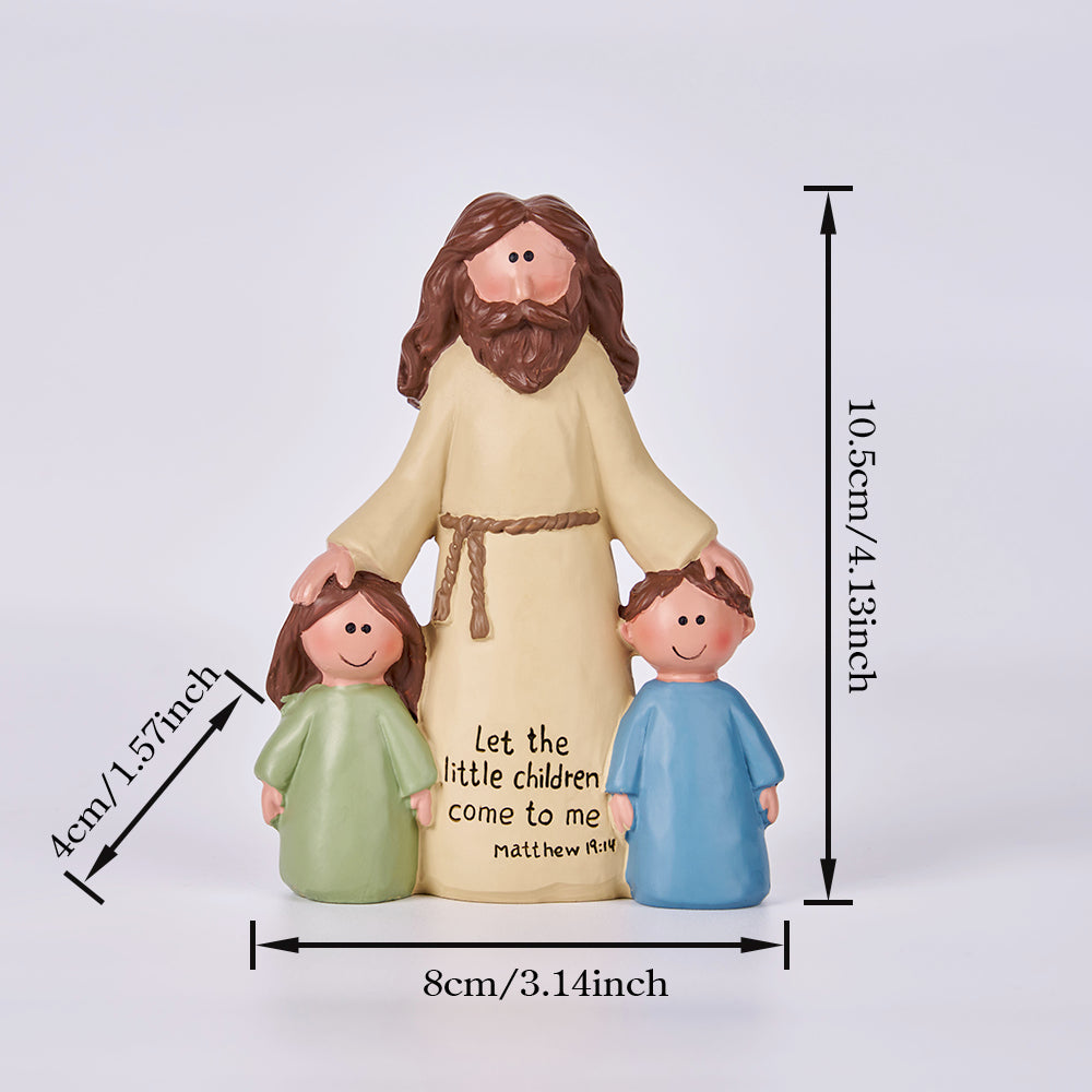 Let The Little Children Come To Me Resin Christmas Ornament