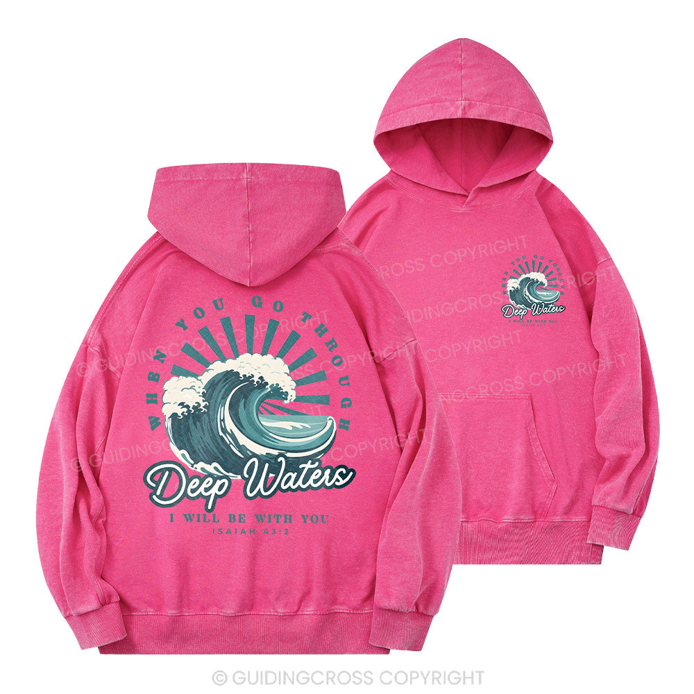 Deep Water Christian Washed Hoodie