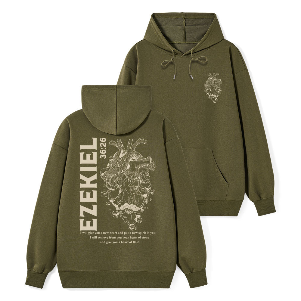 I Will Give You A New Heart And Put A New Spirit Classic Christian Hoodie