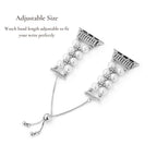 Pearl adorned Rhinestone Watch Band for Apple Watch