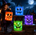 Halloween Colorful Candy Bags Led Light-up Gift Bags