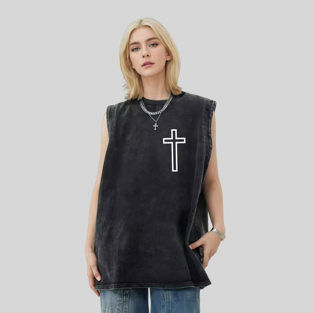 Armor Of God Christian Washed Tank Top