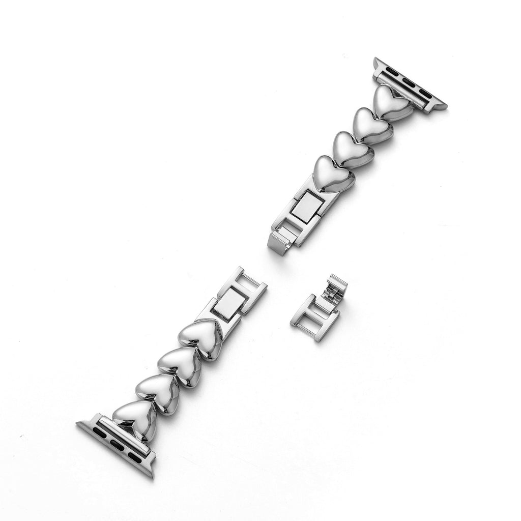 Polished Love Metal Watch Band for Apple Watch
