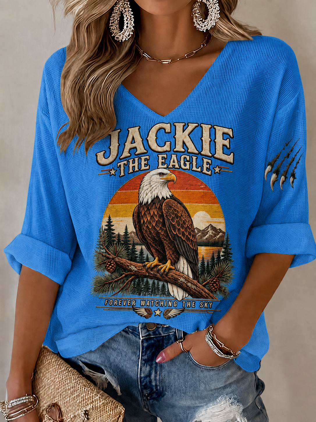 Women's Jackie Forever Our Queen Print Top