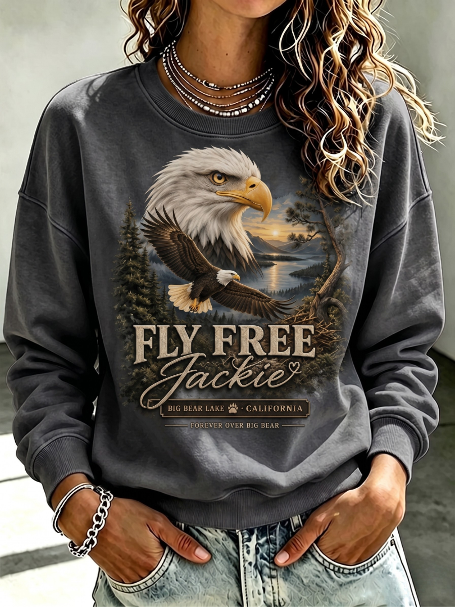 Women'S Forever Over Big Bear Print Sweatshirt