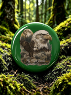 Unisex Retro Fly High Jackie Pin-Back Button