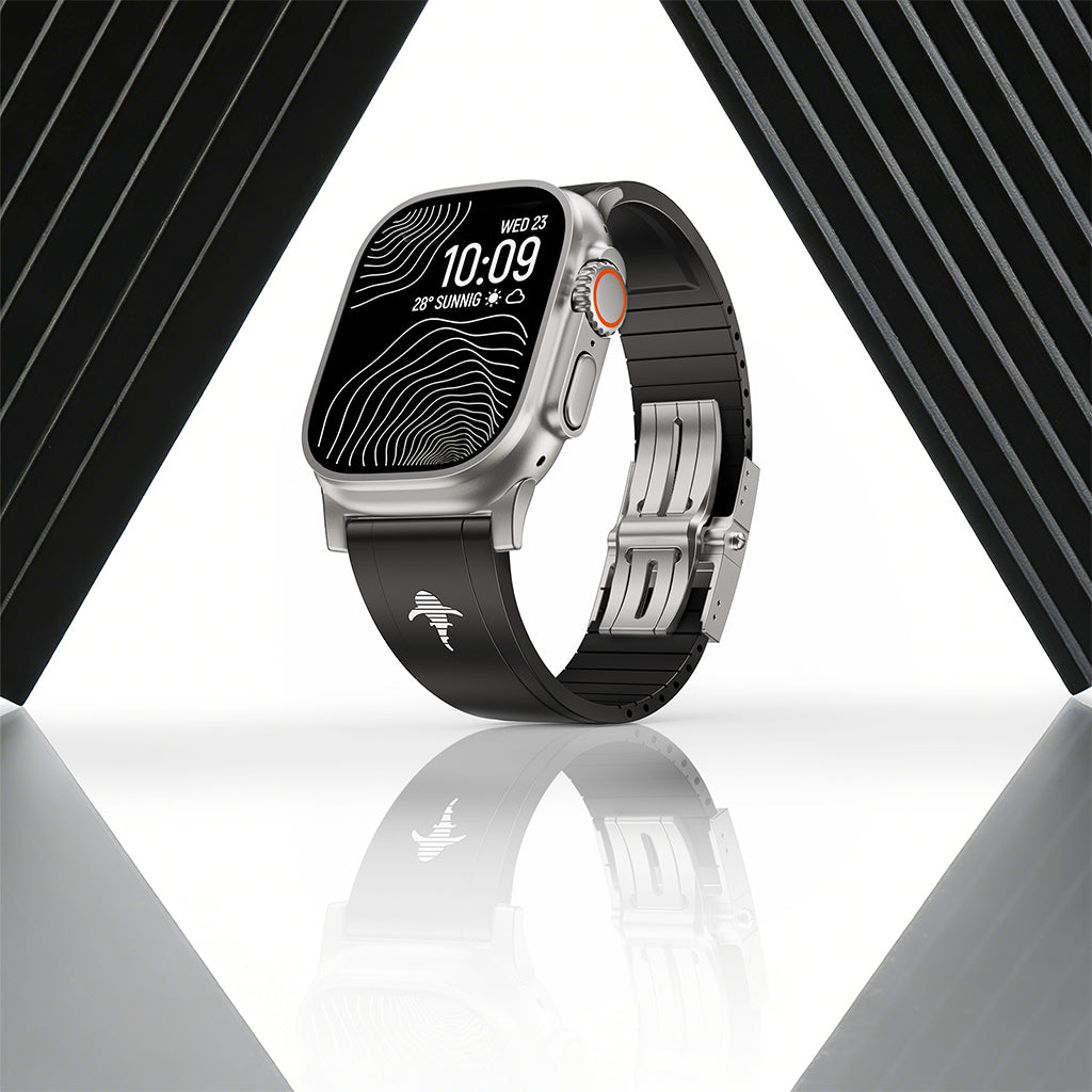 The Shark ¡ª Fine Watchmaking Grade FKM Apple Watch Band