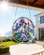 Iris Morning Light Light Suncatcher-Acrylic Window Art
