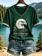 Women'S Eagle Print Short-Sleeve T-Shirt