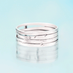 Silver Cross Ring Christian Sterling Silver Band Ring