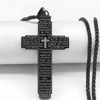 Cross Bible Verse Christian Necklace