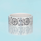 Chi Rho Alpha Omega Christian Sterling Silver Band Ring