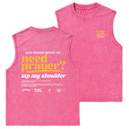Need Prayer Tap My Shoulder Christian Washed sleeveless Tee