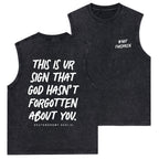 Not Forsaken Christian Washed sleeveless Tee