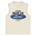Praise The Lord Christian Washed sleeveless Tee